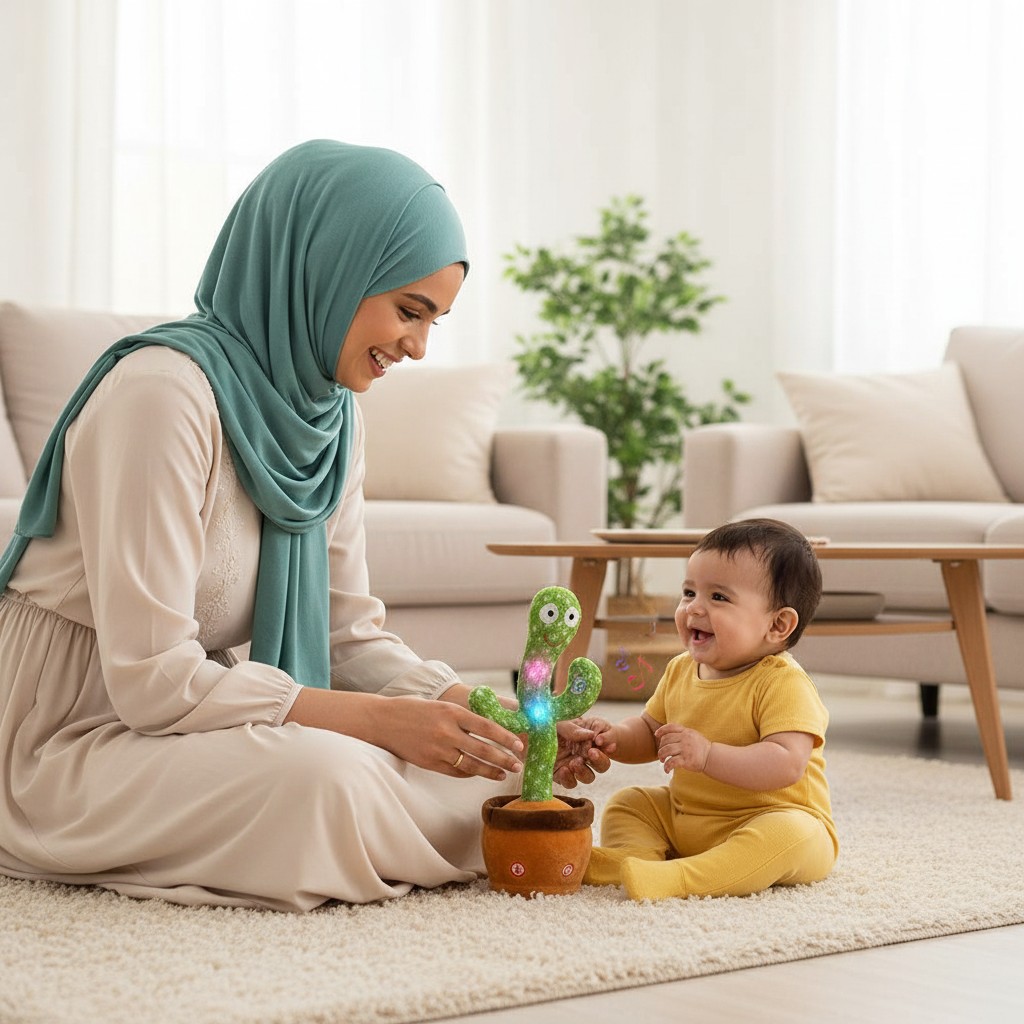 الصبار الراقص والمغني — هدية أطفال تفاعلية