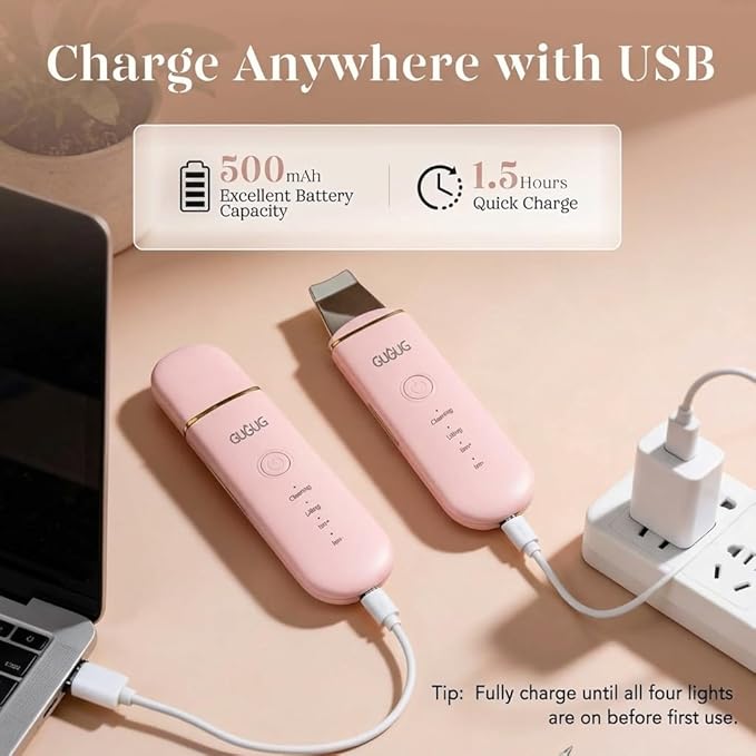 شحن USB — 500mAh بطارية 1.5 ساعة