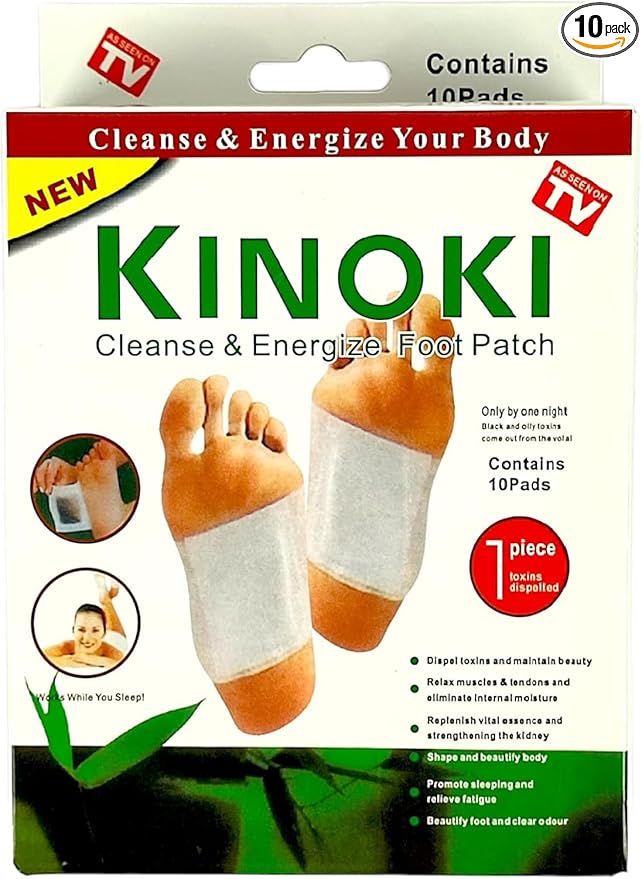لصقات كينوكي الطبيعية للقدم — Kinoki Cleanse & Energize 10 لصقات