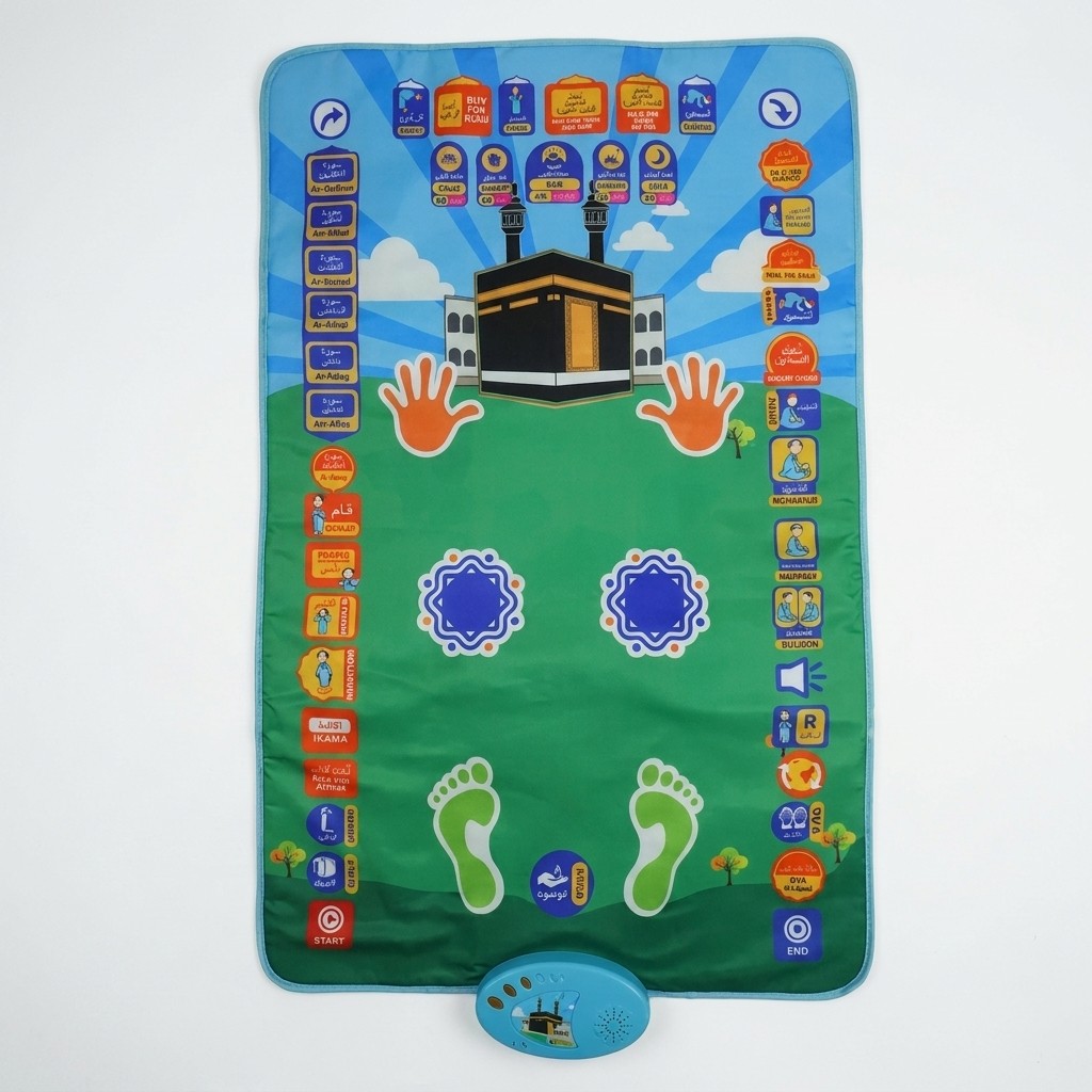 سجادة صلاة تفاعلية للأطفال — Educational Prayer Mat