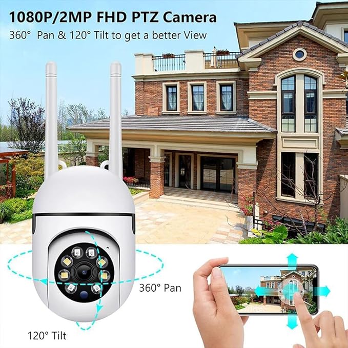 1080P/2MP FHD — 360° Pan 120° Tilt